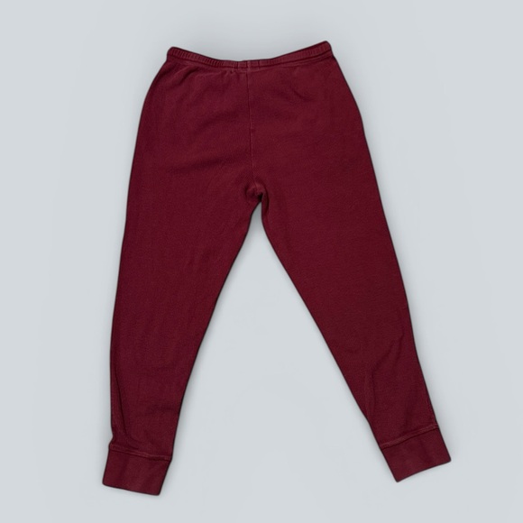 Pact Organic Cotton Red Waffle Knit Joggers - Picture 3 of 4